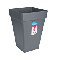 Elho Loft Urban Square Flower Box High 30 - Black - Ø 29 x H 41 cm -