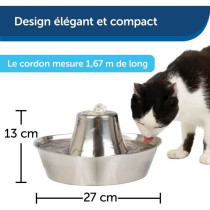 PetSafe Seaside Stainless Steel Pet Fountain 1.8L