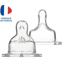 DODIE Wide Neck Flat Teat 0-6 Months Silicone