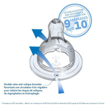 DODIE Initiation Teat + Supernova round 3 speed - wide neck - +6 month