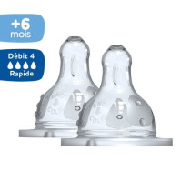 DODIE Initiation Teat + 3-speed round Supernova - wide neck - +6 month