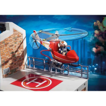 PLAYMOBIL 9462 - City Action - Fire Station with Helicopter - New in 2