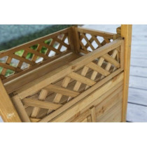 Cat house - KERBL - Lodge - Wood - Brown / Green - 77 x 50 x 73 cm