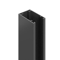 Moustiquaire de fenetre L125 x H145 cm en aluminium gris anthracite -