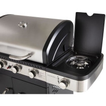 Barbecue a gaz - COOK'IN GARDEN - FIDGI 4 - 4 brûleurs + Side - Noir