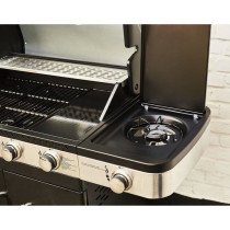 Barbecue a gaz - COOK'IN GARDEN - FIDGI 4 - 4 brûleurs + Side - Noir