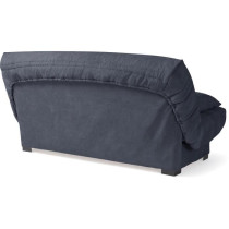 Banquette clic clac 3 places - Matelas 17 cm - Tissu gris anthracite -