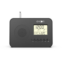 EVOOM LEKIO smart alarm clock radio with date, time, temperature and h