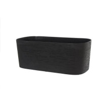Planter + water reserve - GARDEN ID Respect - Black-Anth 50 x 17 cm -