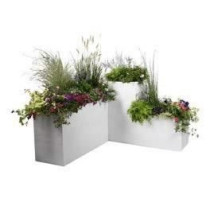 PLASTIC EDA Graphit Square Flower Tray - 57 L - 49.5 x 49.5 x 49.5 cm