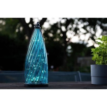 Solar lantern - GARDEN ID Blue Dome - Ø17 H40 cm - Autonomy 6-8h - On