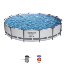 Kit Piscine hors sol tubulaire BESTWAY - Steel Pro Max - 427 x 84 cm -