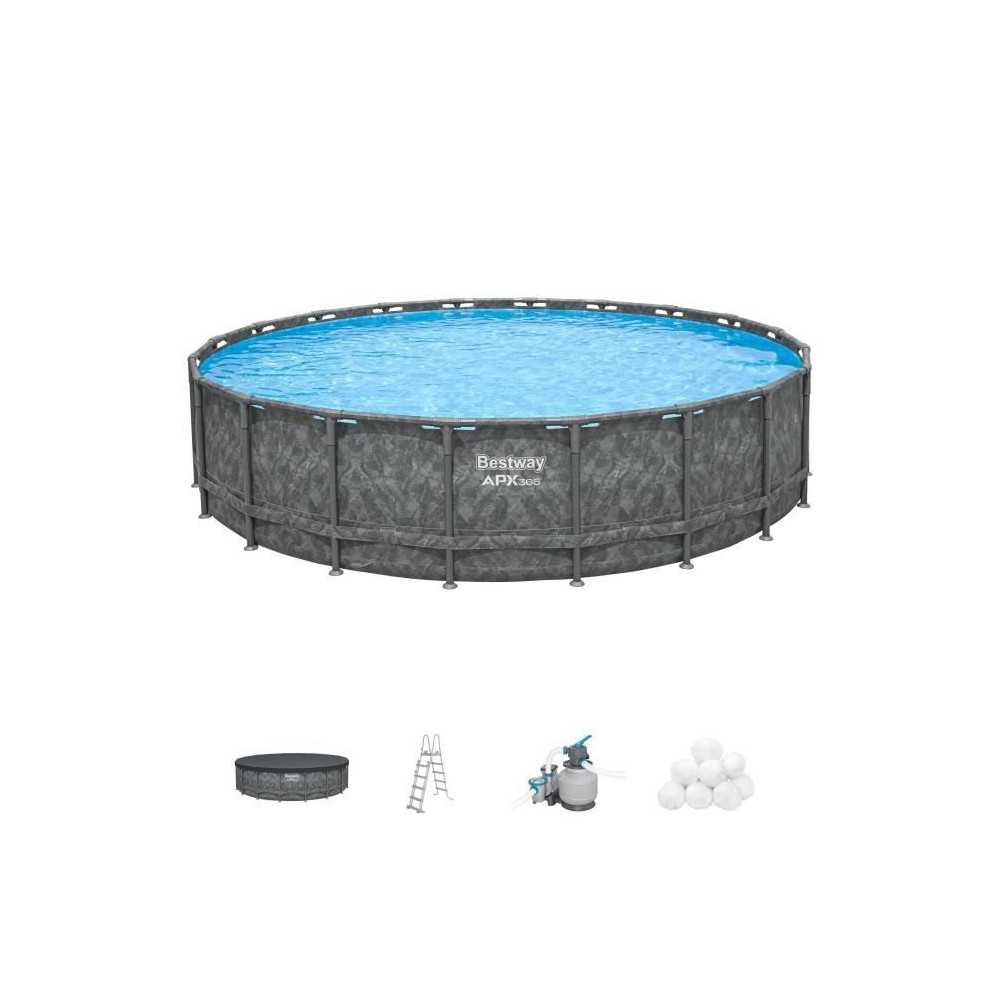 Kit piscine hors sol tubulaire BESTWAY - APX 365™ - 671 x 132 cm - R