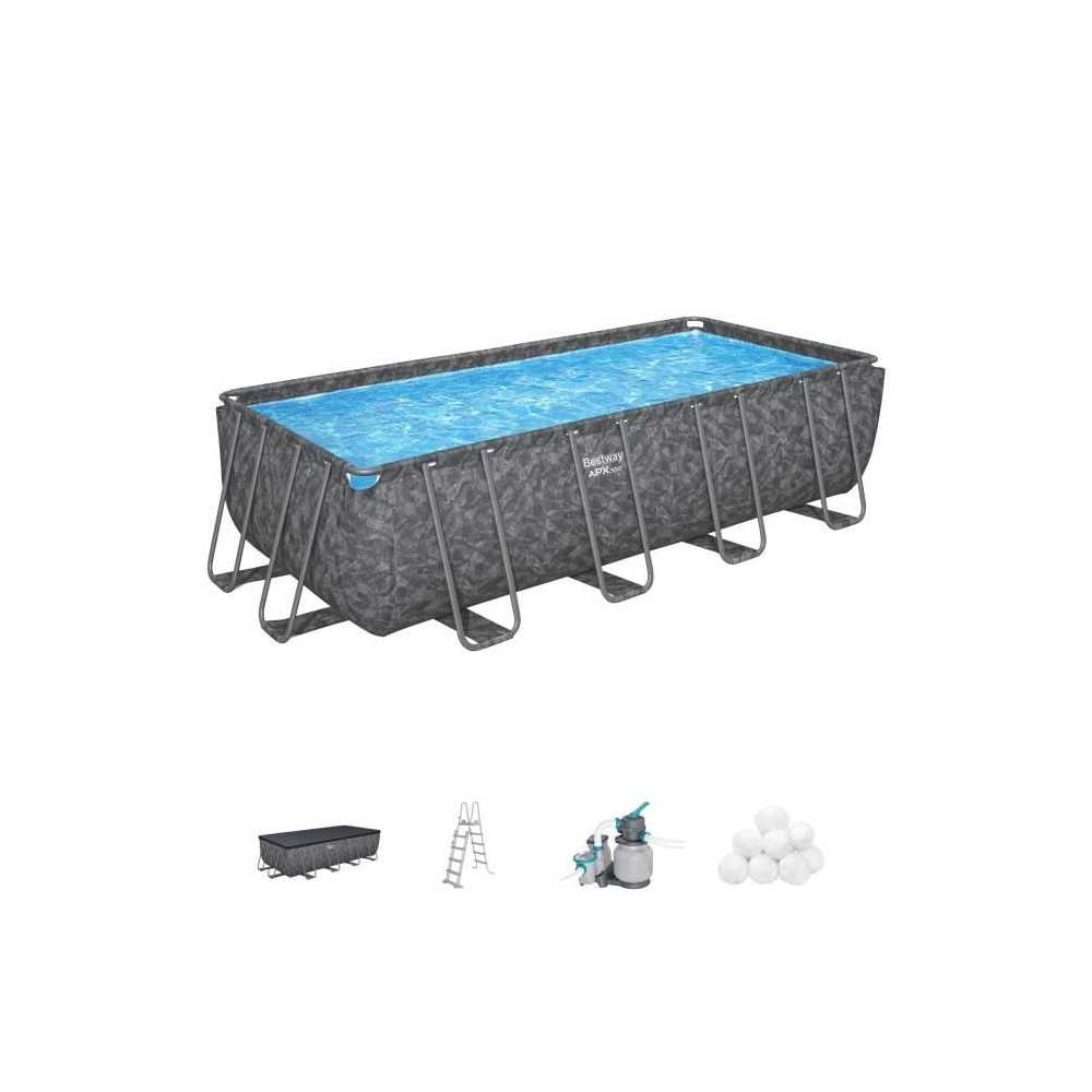 Kit Piscine hors sol tubulaire BESTWAY - APX 365 - 549 x 274 x 132 cm