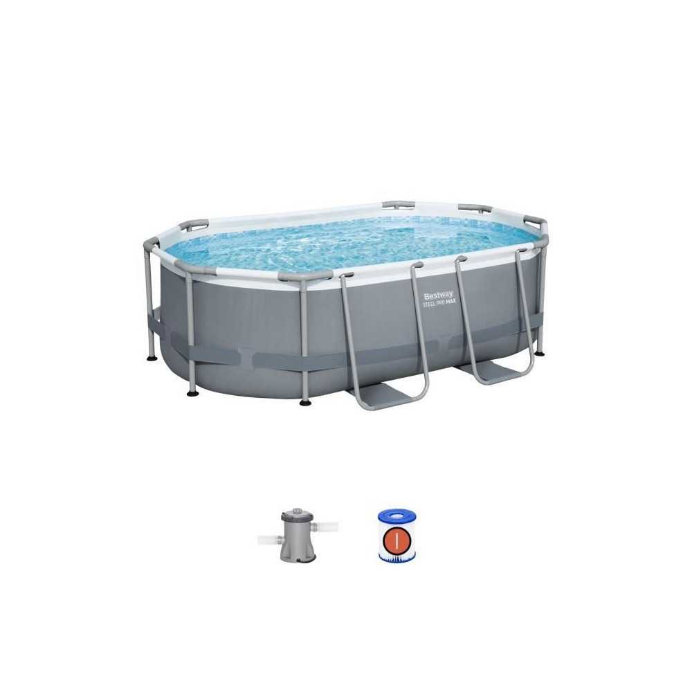 Kit Piscine hors sol tubulaire BESTWAY - Steel Pro MAX™ - 305 x 200