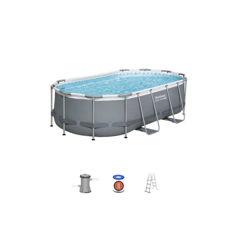 Kit Piscine hors sol tubulaire BESTWAY - Steel Pro MAX™ - 427 x 250