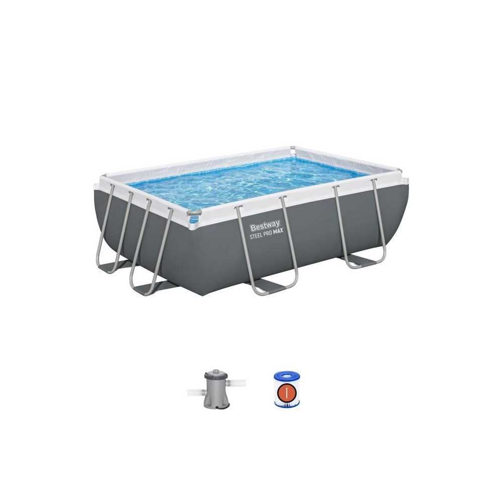 Kit Piscine hors sol tubulaire BESTWAY - Steel Pro MAX™ - 282 x 196