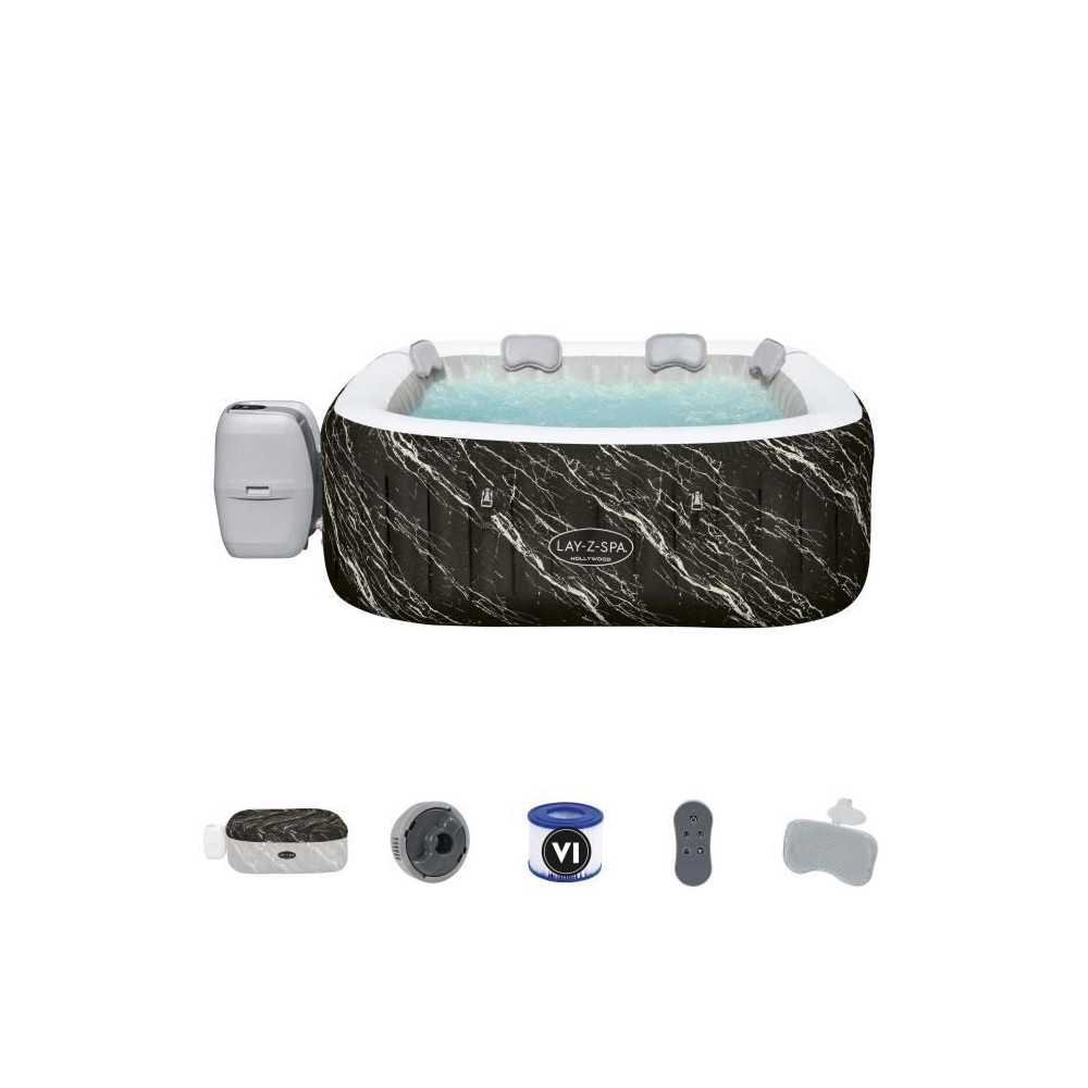 Spa gonflable BESTWAY - Lay-Z-Spa Hollywood - 140 airjets - 180 x 180
