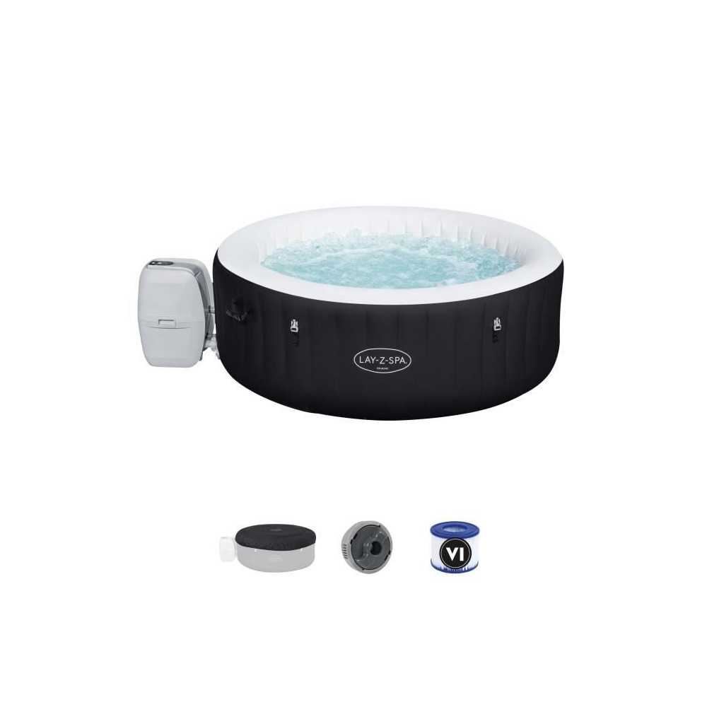 Spa gonflable BESTWAY - Lay-Z-Spa Miami - 120 airjets - 180 x 66 cm -