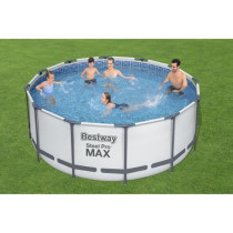 Kit Piscine hors sol tubulaire BESTWAY Steel Pro Max - 366 x 122 cm -