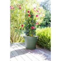 EDA Plastic - Tuscan round flower pot - Ø 60 x H47 cm - 76 L - Bay gr