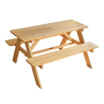 FUN HOUSE 713144 INDIAN PANDA Wooden picnic table with parasol for chi