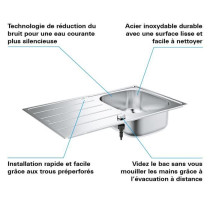 Sink - Stainless steel - Grohe