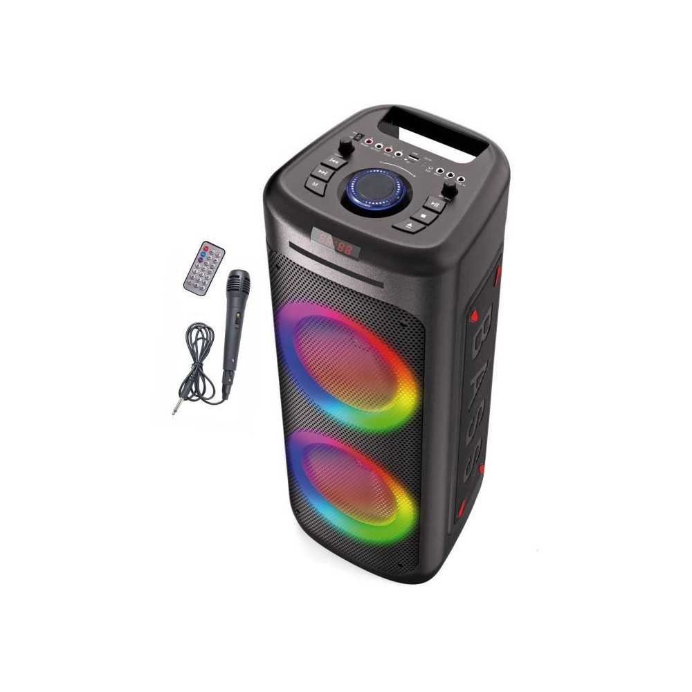 Enceinte bluetooth karaoké - INOVALLEY - MS06CD - 1000W - Bluetooth 5