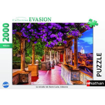 Puzzle 2000 pieces Le mirador de Santa Luzia, Lisbonne, Adultes et enf