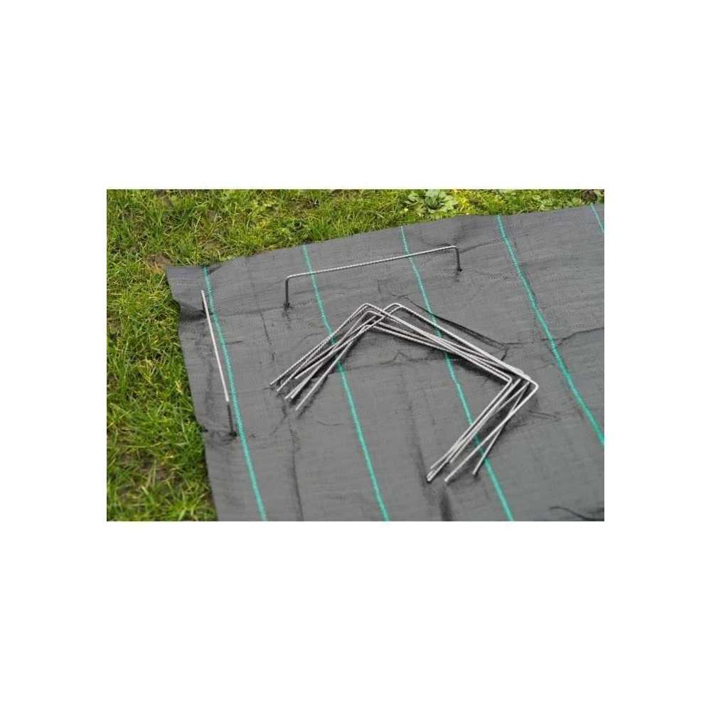 NATURE Set of 10 metal clips for fixing to the ground - Ø 4 mm / H 20
