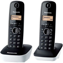Panasonic KX-TG1612FRW Duo Cordless Telephone Answering Machine Black