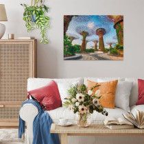 Puzzle 1500 pieces Jardin de la baie de Singapour, des 14 ans, Puzzle