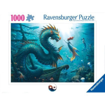 Puzzle 1000 pieces Dragon, sirene et tortues des profondeurs, des 14 a