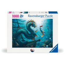 Puzzle 1000 pieces Dragon, sirene et tortues des profondeurs, des 14 a