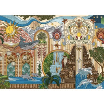 Puzzle 1500 pieces Le jardin des reves, des 14 ans, Puzzle de qualité
