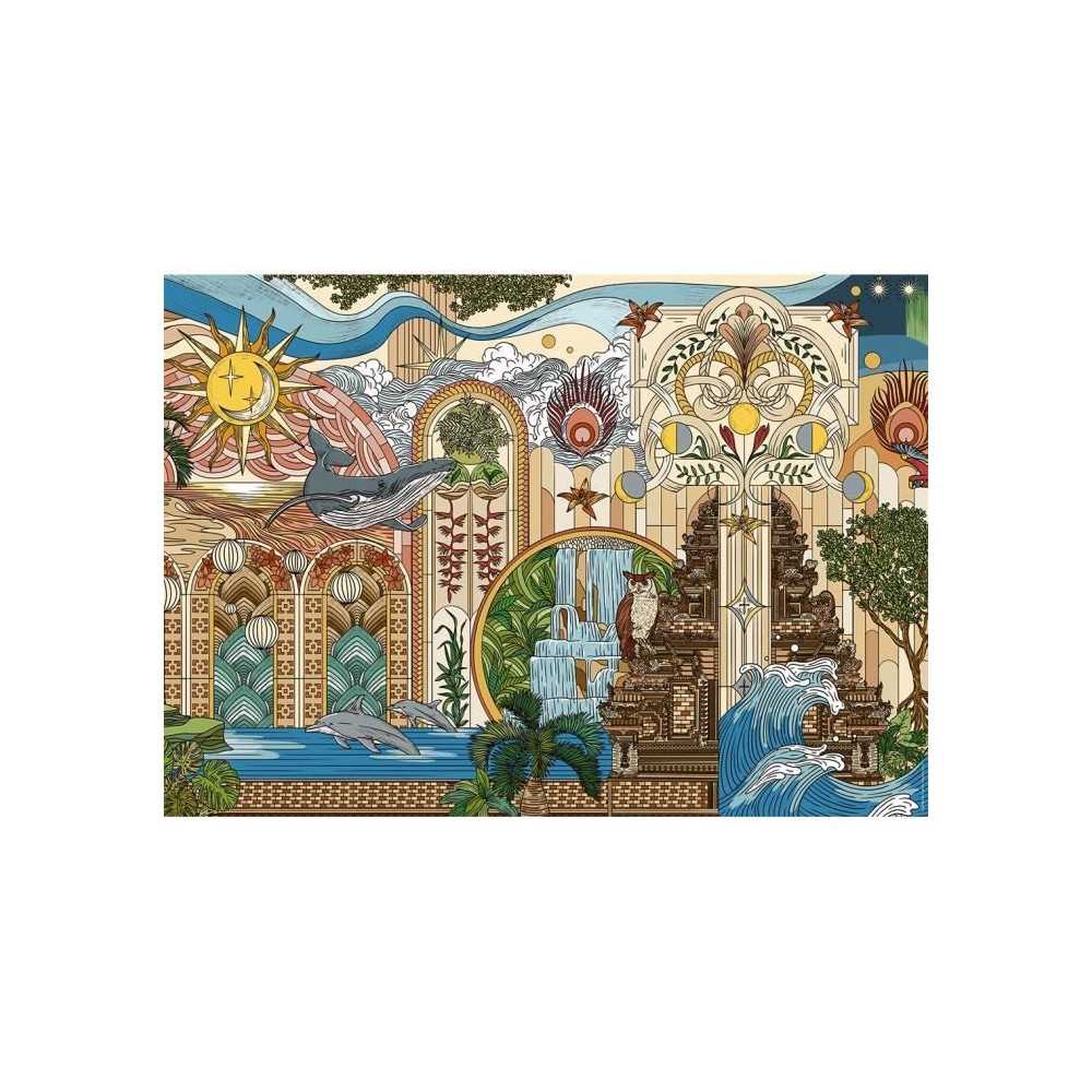 Puzzle 1500 pieces Le jardin des reves, des 14 ans, Puzzle de qualité