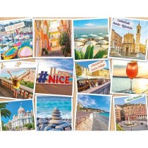 Puzzle 2000 pieces Nice, Côte d'Azur, Adultes et enfants des 14 ans,