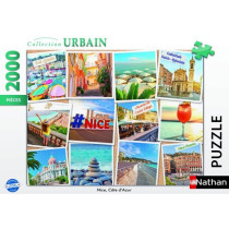 Puzzle 2000 pieces Nice, Côte d'Azur, Adultes et enfants des 14 ans,