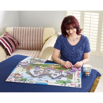 Plateau de puzzle en carton pliable, Pinces de fixation, Pour puzzle j