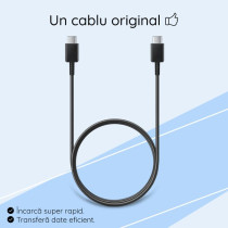USB Type C cable - USB Type C - Fast load 25W - Samsung - 1 m - Black