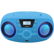 BIGBEN CD61BLUSB Portable Radio Cd Usb Blue + Luminous Speakers