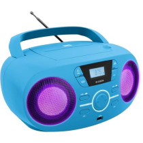 BIGBEN CD61BLUSB Portable Radio Cd Usb Blue + Luminous Speakers