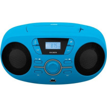 BIGBEN CD61BLUSB Portable Radio Cd Usb Blue + Luminous Speakers