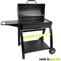 Barbecue au charbon de bois - COOK'IN GARDEN - TONINO 70 - Noir