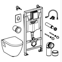 Solido Kit d'installation complet pour WC suspendu - Hauteur 1,13m - G