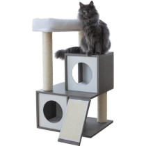 Arbre a chat - 48x44x86cm - Flair - KERBL - Blanc/gris - Sisal