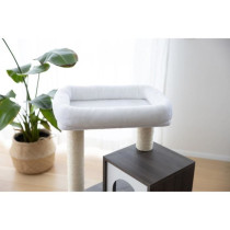 Arbre a chat - 48x44x86cm - Flair - KERBL - Blanc/gris - Sisal