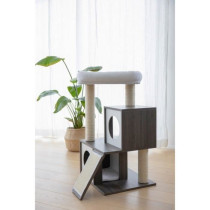 Arbre a chat - 48x44x86cm - Flair - KERBL - Blanc/gris - Sisal