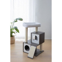 Arbre a chat - 48x44x86cm - Flair - KERBL - Blanc/gris - Sisal
