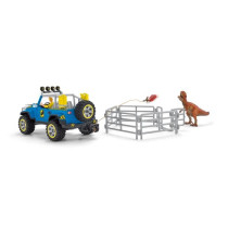 Schleich - All -terrain car with outpost Dino - 41464